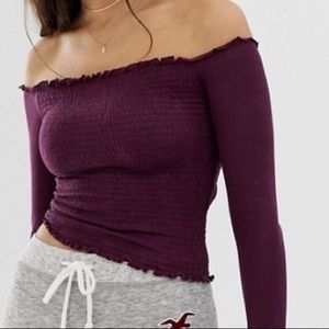 Hollister Off the Shoulder Crop top